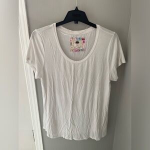 Cupio White Fitted Short Sleeve Tee